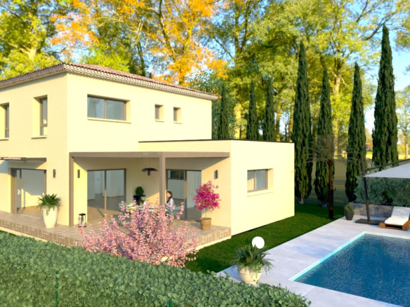 EGUILLES – TERRAIN PLAT CONSTRUCTIBLE AU CALME